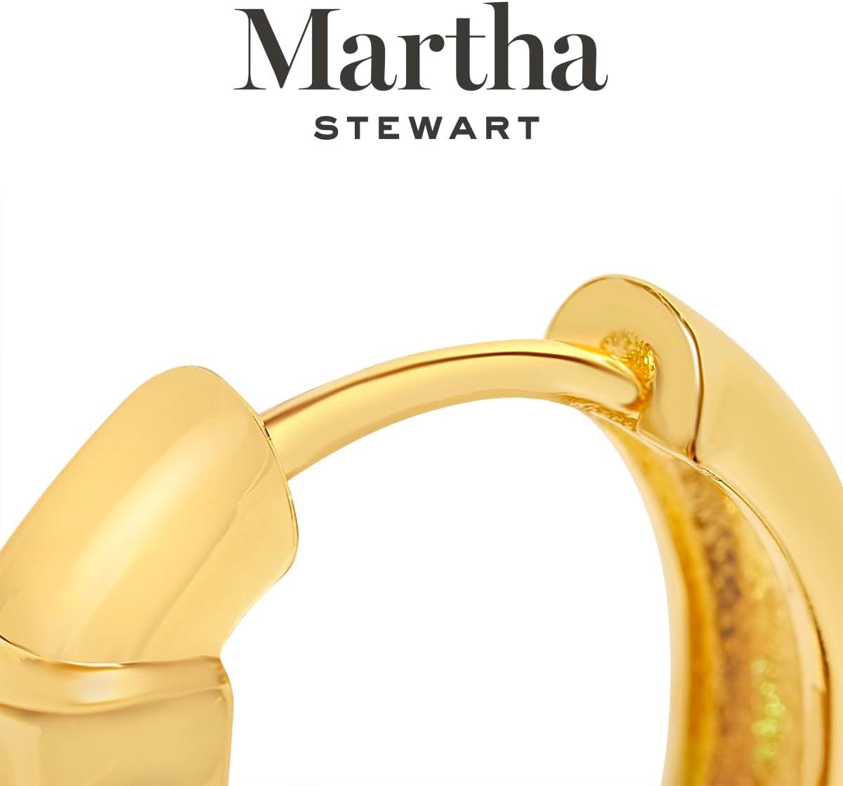 image:imageMartha Stewart Gold Huggie Hoop EarringsBlue