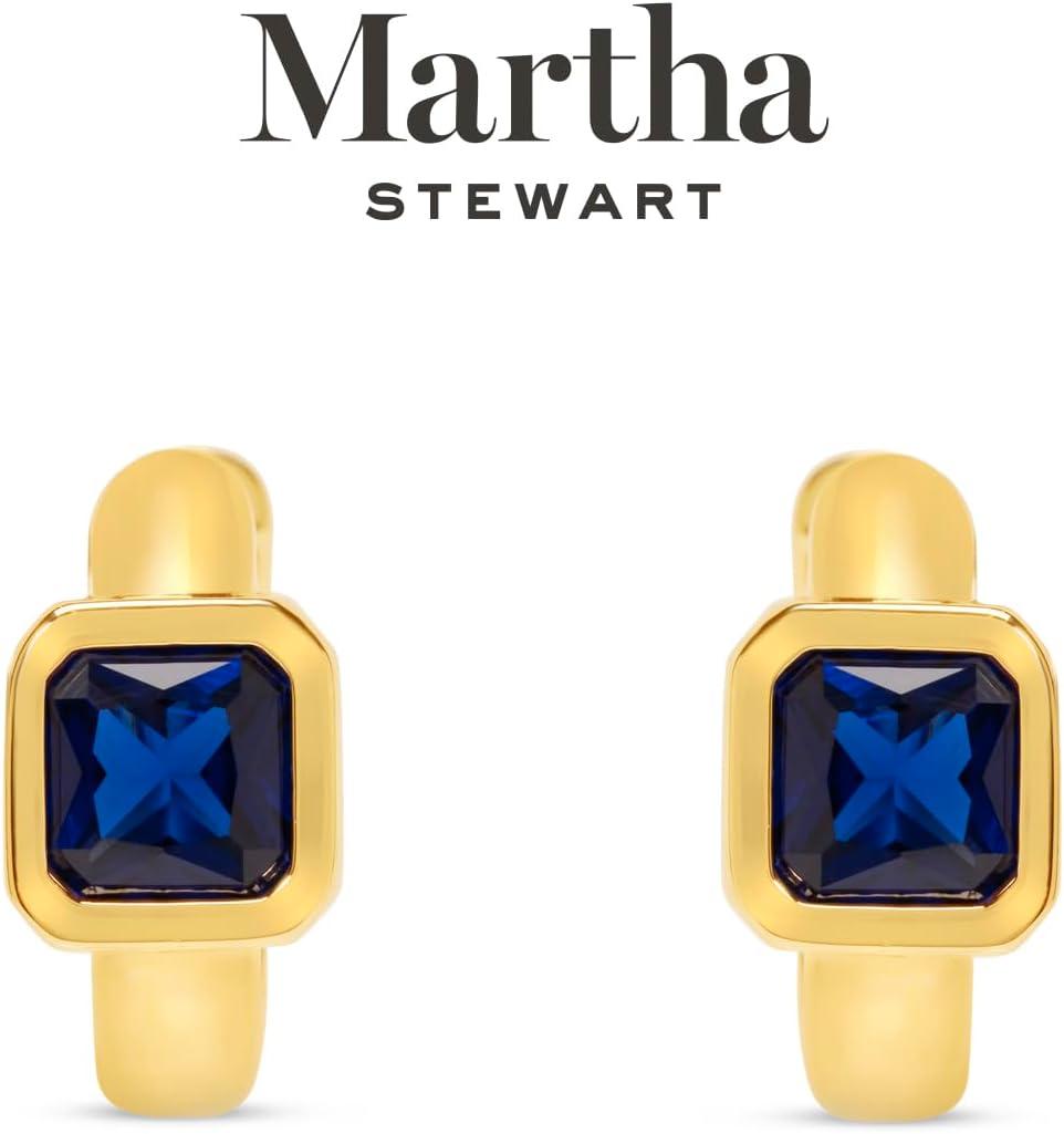 image:imageMartha Stewart Gold Huggie Hoop EarringsBlue
