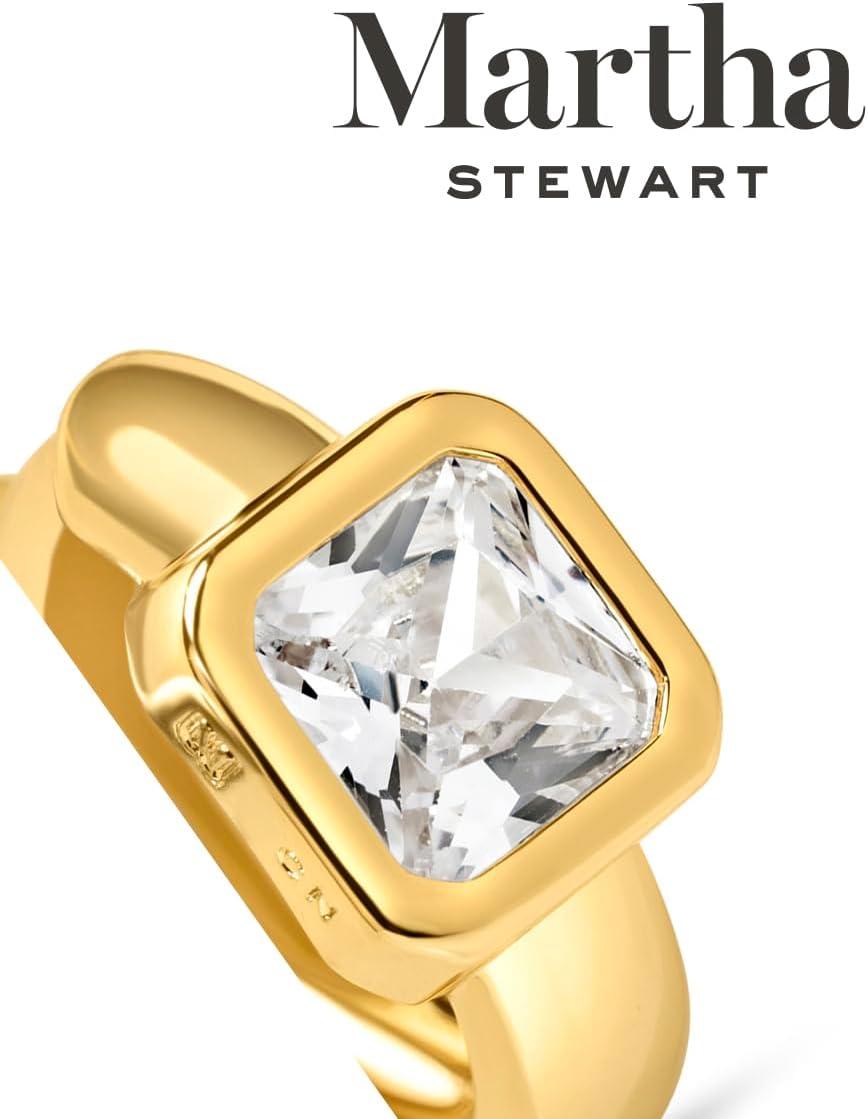 image:imageMartha Stewart Gold Huggie Hoop EarringsWhite