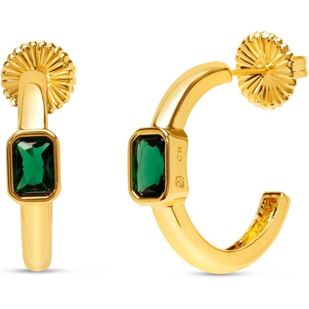 image:imageMartha Stewart Gold Hoop EarringsGreen