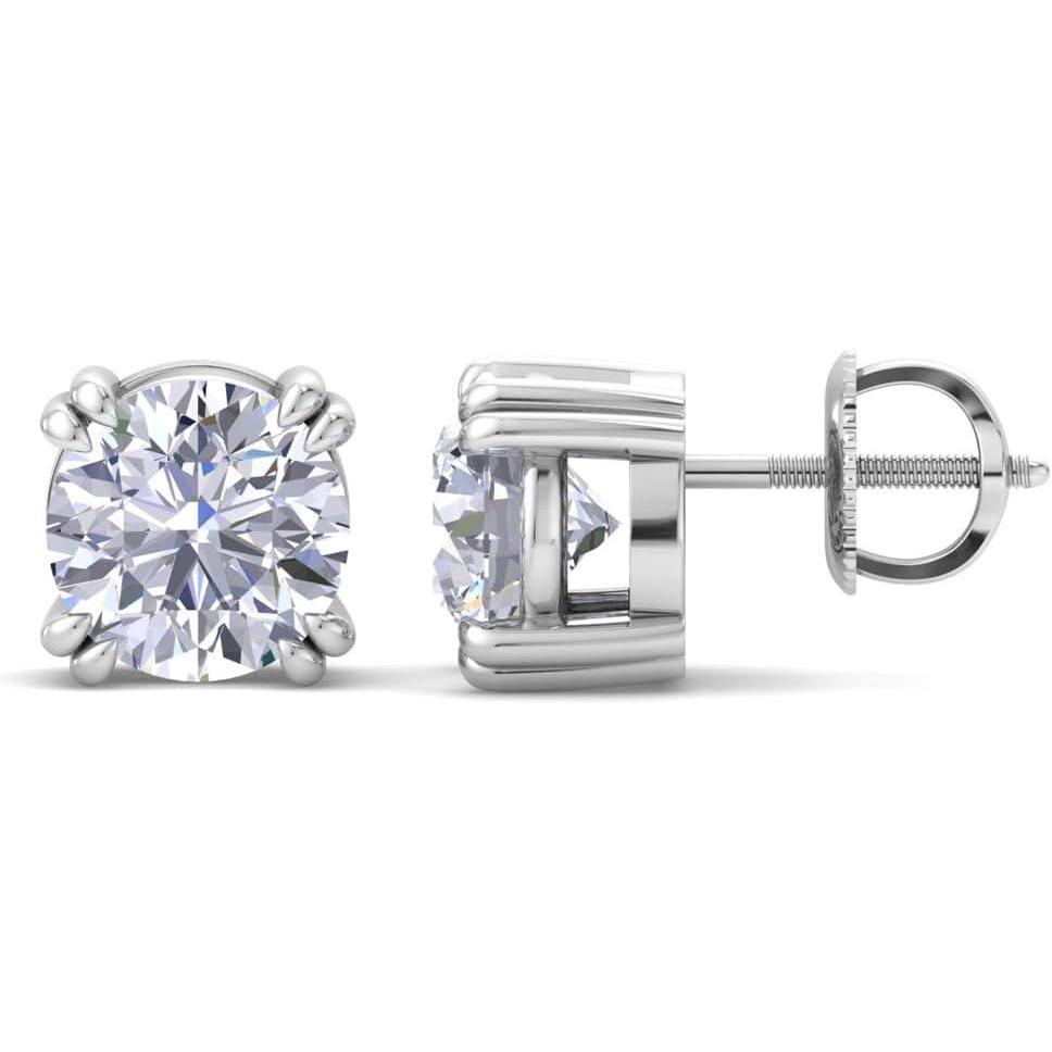 image:imageMartha Stewart Lab Grown Diamond Stud Earrings in Sterling Silver Lab Grown Diamond Earrings for Women20 Carats