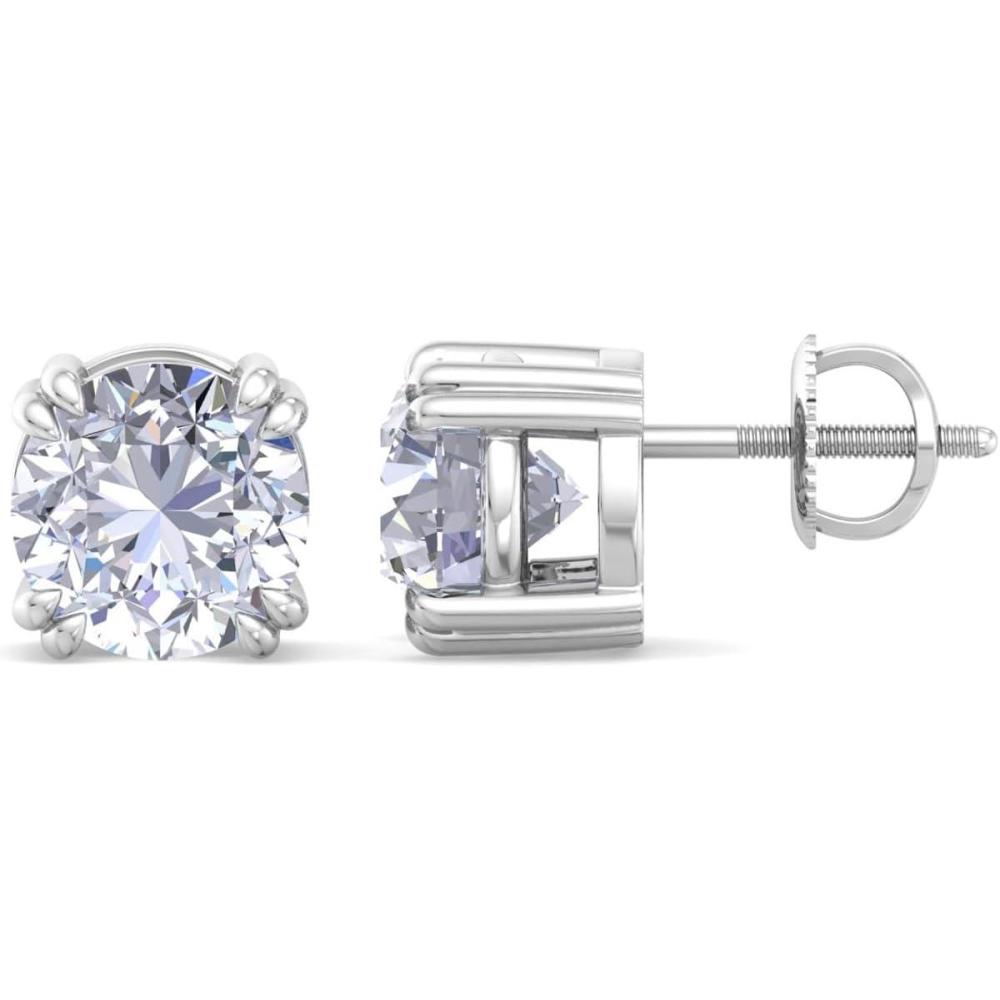 image:imageMartha Stewart Lab Grown Diamond Stud Earrings in Sterling Silver Lab Grown Diamond Earrings for Women40 Carats