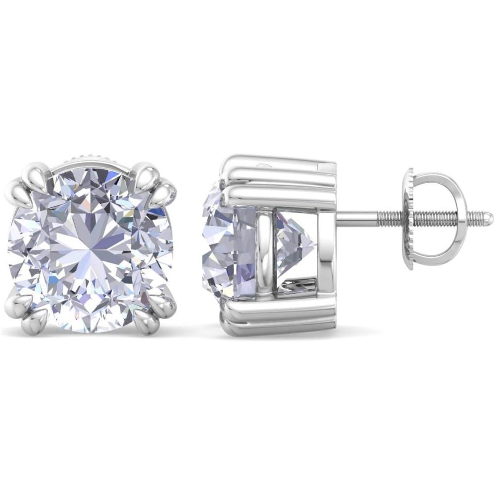 image:imageMartha Stewart Lab Grown Diamond Stud Earrings in Sterling Silver Lab Grown Diamond Earrings for Women80 Carats