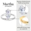 Martha Stewart 2 Carat Marquise Shape Lab Grown Diamond Solitaire Engagement Ring In Sterling Silver