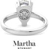 Martha Stewart 2 Carat Pear Shape Lab Grown Diamond Solitaire Engagement Ring In Sterling Silver