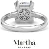 Martha Stewart 2 Carat Princess Cut Lab Grown Diamond Solitaire Engagement Ring In Sterling Silver