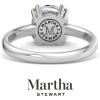 Martha Stewart 2 Carat Round Shape Lab Grown Diamond Solitaire Engagement Ring In Sterling Silver