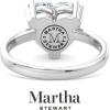 Martha Stewart 3 Carat Heart Shape Lab Grown Diamond Solitaire Engagement Ring In Sterling Silver