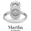 Martha Stewart 3 Carat Marquise Shape Lab Grown Diamond Solitaire Engagement Ring In Sterling Silver