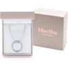 Martha Stewart 4 Carat Lab Grown Diamond Marquise Circle Necklace In Sterling Silver