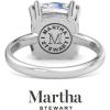 Martha Stewart 5 Carat Cushion Cut Lab Grown Diamond Solitaire Engagement Ring In Sterling Silver