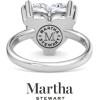 Martha Stewart 5 Carat Heart Shape Lab Grown Diamond Solitaire Engagement Ring In Sterling Silver