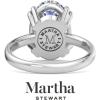Martha Stewart 5 Carat Oval Shape Lab Grown Diamond Solitaire Engagement Ring In Sterling Silver