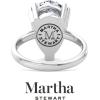 Martha Stewart 5 Carat Pear Shape Lab Grown Diamond Solitaire Engagement Ring In Sterling Silver
