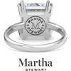 Martha Stewart 5 Carat Princess Cut Lab Grown Diamond Solitaire Engagement Ring In Sterling Silver