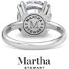 Martha Stewart 5 Carat Round Shape Lab Grown Diamond Solitaire Engagement Ring In Sterling Silver