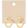 Martha Stewart Beaded Gold Hoop Earrings, 1 Inch