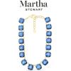 Martha Stewart Cushion Crystal Statement Necklace(Blue)