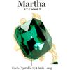 Martha Stewart Cushion Crystal Statement Necklace(Green)