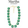 Martha Stewart Cushion Crystal Statement Necklace(Green)