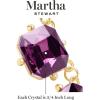 Martha Stewart Cushion Crystal Statement Necklace(Purple)