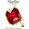 Martha Stewart Cushion Crystal Statement Necklace(Red)