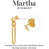 Martha Stewart Elegant Gold Dangle Earrings, 2 Inches