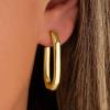 Martha Stewart Gold Hoop Earrings, 1 1/2 Inches