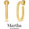 Martha Stewart Gold Hoop Earrings, 1 1/2 Inches