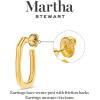 Martha Stewart Gold Hoop Earrings, 1 1/2 Inches