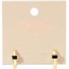Martha Stewart Gold Hoop Earrings(Black)