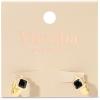 Martha Stewart Gold Huggie Hoop Earrings(Black)