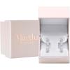Martha Stewart Lab Grown Diamond Earrings, Drop Style, Sterling Silver, Fine Jewelry for Women(Oval Shape/5 Carat)