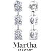 Martha Stewart Lab Grown Diamond Earrings, Drop Style, Sterling Silver, Fine Jewelry for Women(Oval Shape/5 Carat)