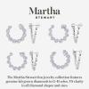 Martha Stewart Lab Grown Diamond Earrings, Drop Style, Sterling Silver, Fine Jewelry for Women(Pear Shape/5 Carat)
