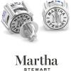 Martha Stewart Lab Grown Diamond Stud Earrings in Sterling Silver, Lab Grown Diamond Earrings for Women(3.0 Carats)