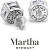 Martha Stewart Lab Grown Diamond Stud Earrings in Sterling Silver, Lab Grown Diamond Earrings for Women(4.0 Carats)