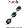 Martha Stewart Oval Crystal Statement Bracelet(Blue)