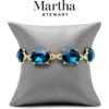 Martha Stewart Oval Crystal Statement Bracelet(Blue)