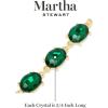 Martha Stewart Oval Crystal Statement Bracelet(Green)