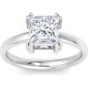 Martha Stewart 2 Carat Princess Cut Lab Grown Diamond Solitaire Engagement Ring In Sterling Silver