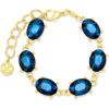 Martha Stewart Oval Crystal Statement Bracelet(Blue)