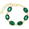 Martha Stewart Oval Crystal Statement Bracelet(Green)
