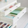 Martha Stewart Crafting Kids’ Art Storage with Drying Racks – Linen White, Wooden Artwork Organizer with Removable Wire Racks and Paint Drip Pan(Linen White)