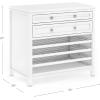 Martha Stewart Crafting Kids’ Art Storage with Drying Racks – Linen White, Wooden Artwork Organizer with Removable Wire Racks and Paint Drip Pan(Linen White)