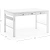Martha Stewart Crafting Kids Art Table with Paper Roll – Linen White: Kids Craft Desk and Art Organizer for Kids | Wooden Toddler Activity Table | Playroom Arts and Craft Storage(Linen White)