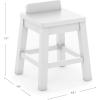 Martha Stewart Crafting Kids’ Stools Set of 2 – Linen White: Wooden Chairs for Kids Activity Table with 15-Inch Seat Height, 2 Matching Anti-Tip Chairs(Linen White)