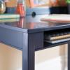 Martha Stewart Kids’ Desk with Hutch and Chair Set by Guidecraft – Navy: Kids’ Wooden Study Table with Storage and Corkboard | Wood Bedroom or Furniture Set for Boys