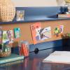Martha Stewart Kids’ Desk with Hutch and Chair Set by Guidecraft – Navy: Kids’ Wooden Study Table with Storage and Corkboard | Wood Bedroom or Furniture Set for Boys