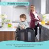 Martha Stewart Kitchen Helper ® Toddler Tower – Mint: Premium Kids Wood Foldable Kitchen Platform, Adjustable Height Safety Step Stool for Toddlers with Non-Slip Mat, Mostly Assembled(Mint)